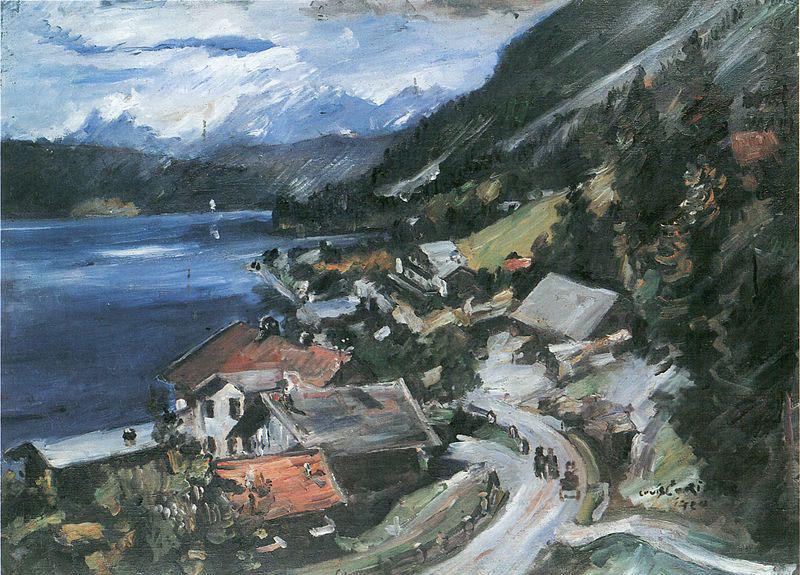 Lovis Corinth Walchensee, Serpentine oil painting picture